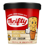 Watch me scoop Butter Pecan ice cream with a Thrifty Ice Cream